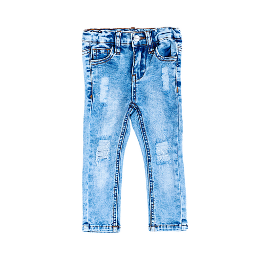 DISTRESSED JEANS - LIGHT WASH