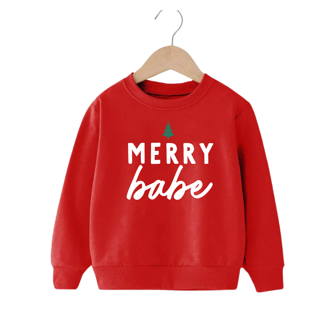 Merry Babe Tree Pullover