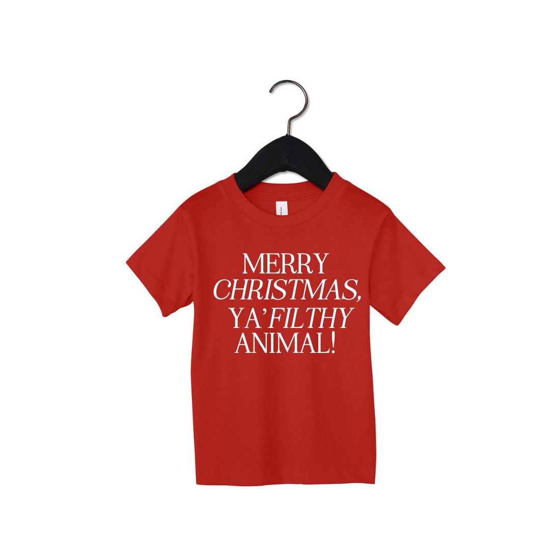 Merry Christmas, Ya Filthy Animal Tee