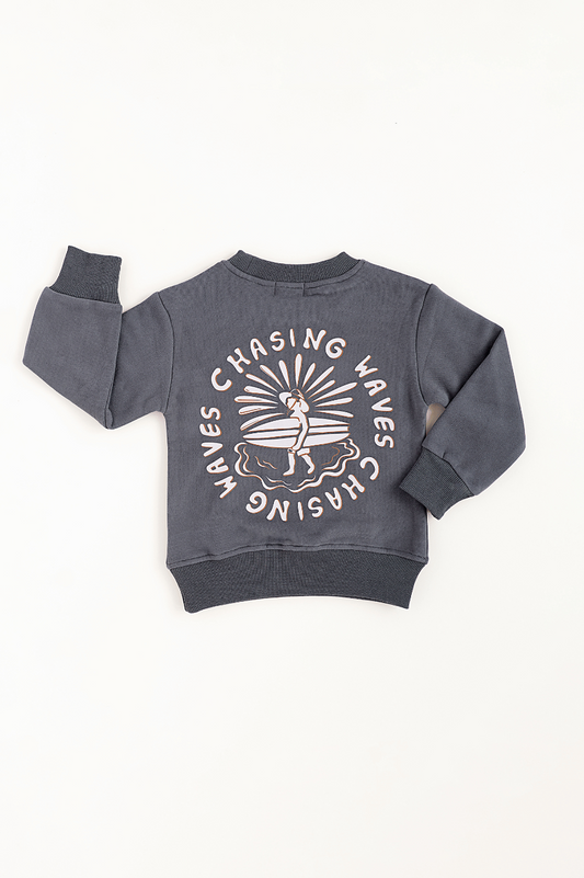 CHASING WAVES CREWNECK