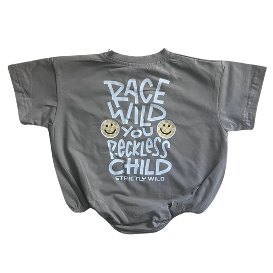 Race Wild You Reckless Child T-Shirt Romper