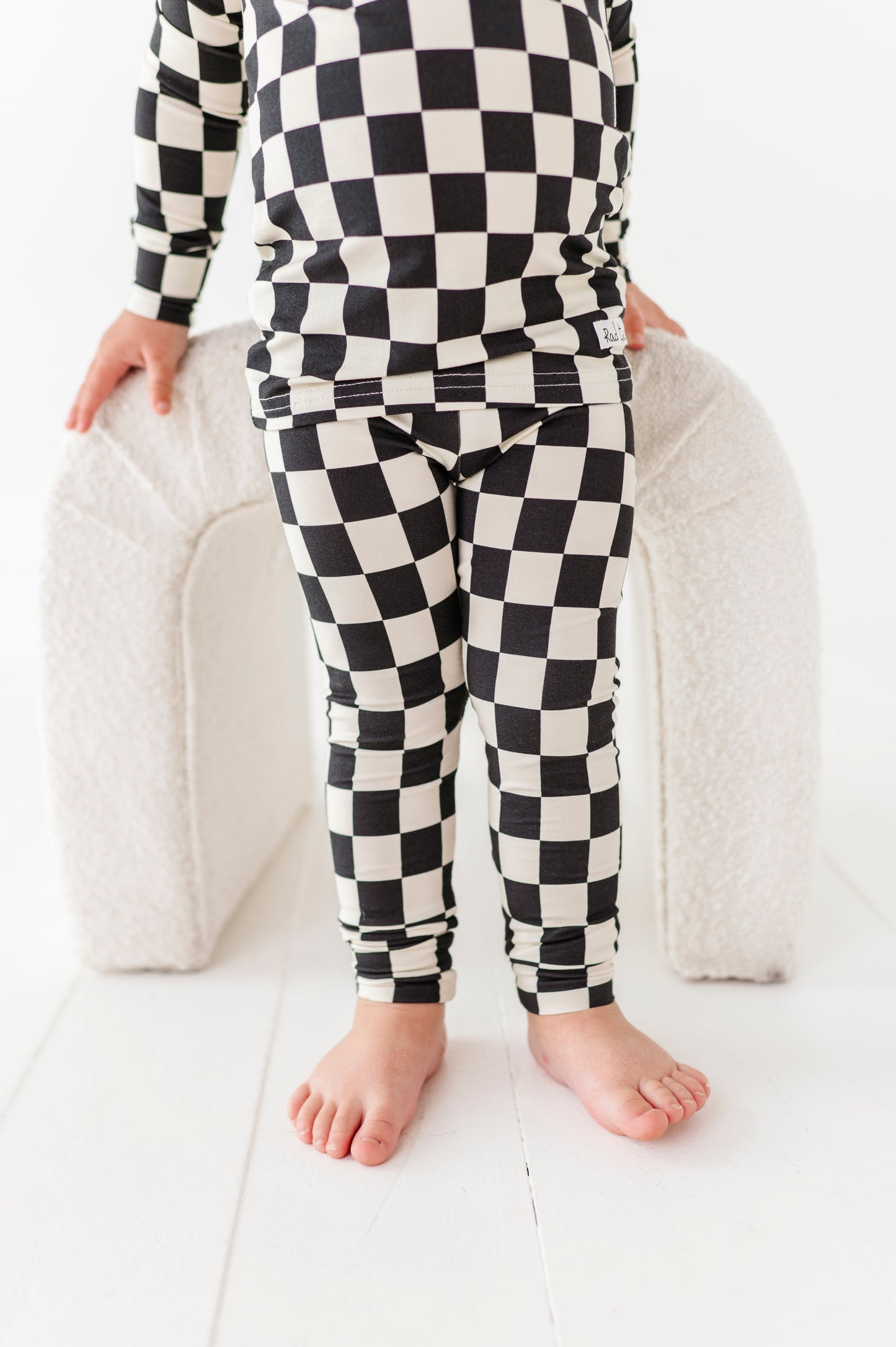 BAMBOO - BLACK CHECKERED 2 PC