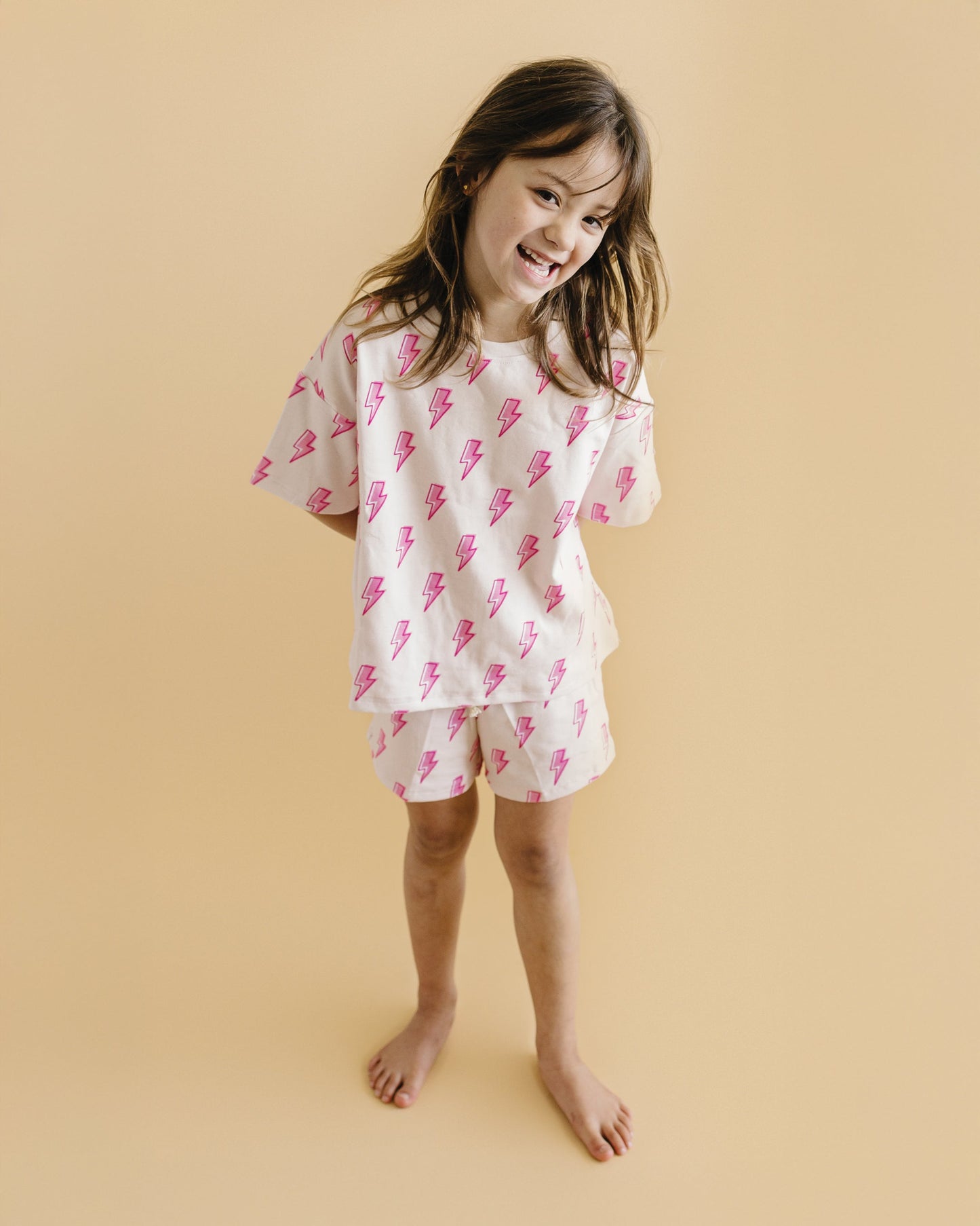 Shorts Set | Pink Bolts