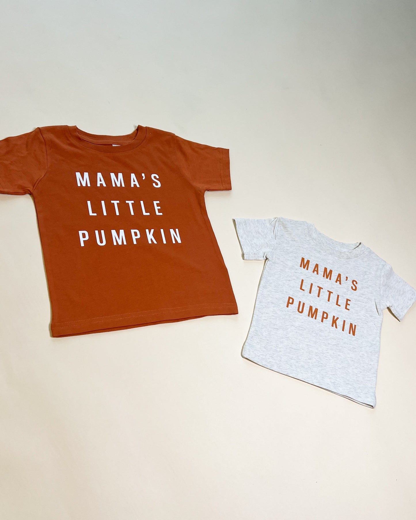 Mama's Little Pumpkin Child Classic Tee - Burnt Orange Design