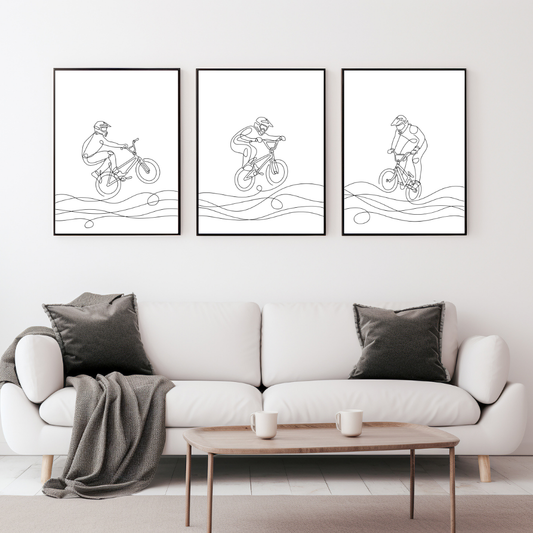 BMX Line Wall Prints - Digital Download