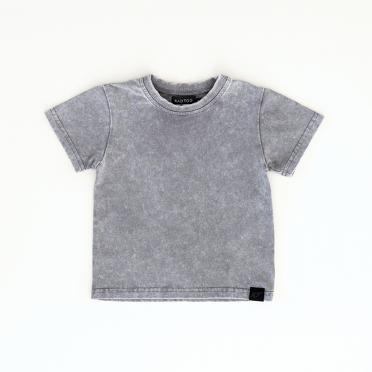 STONE WASH TEE - GRAY