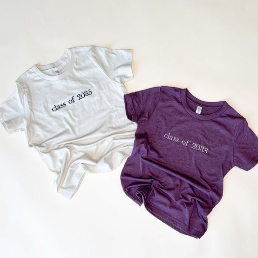 Custom Class of Embroidered Child Tee