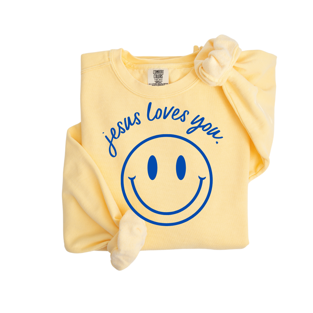 Jesus Loves You Smiley Pullover
