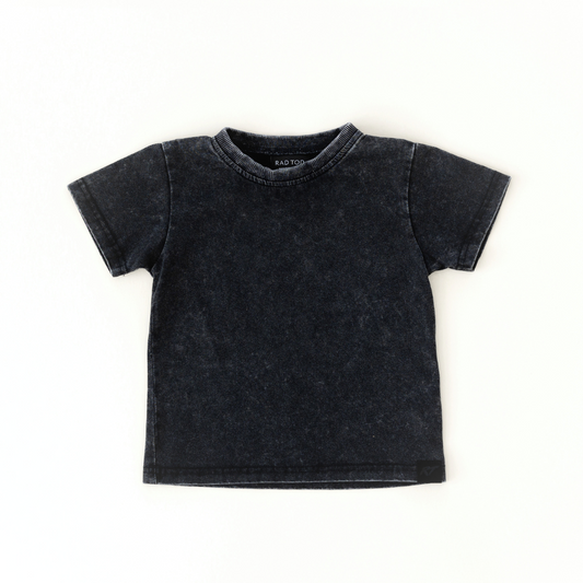 STONE WASH TEE - CHARCOAL