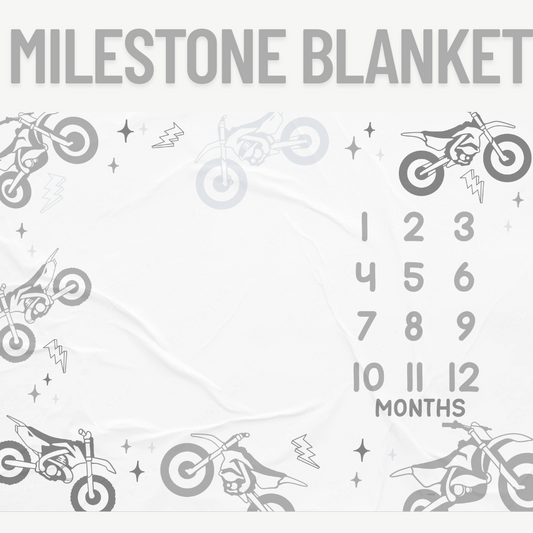 Moto Milestone Blanket