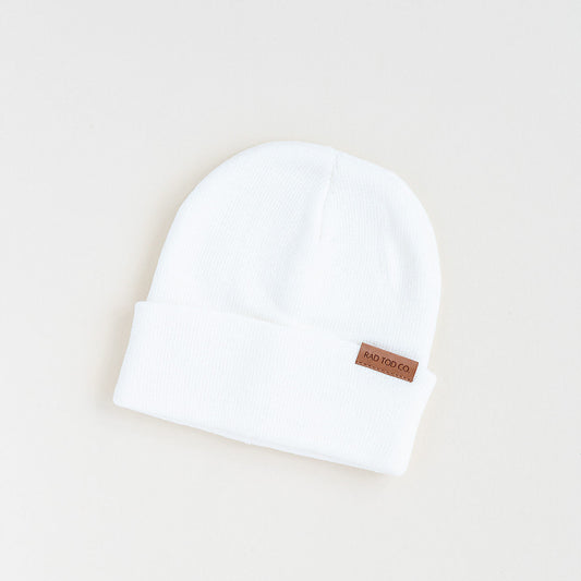 CLASSIC WHITE BEANIE