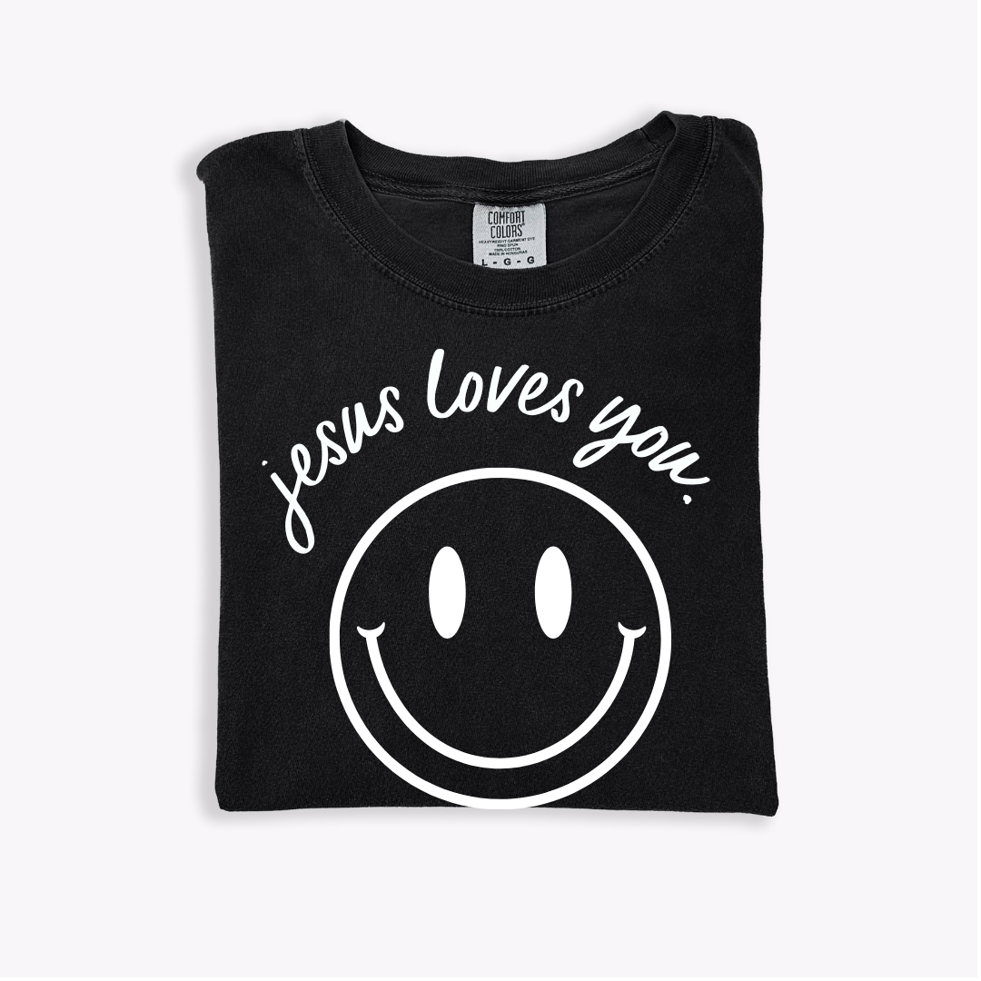 Jesus Loves You Smiley Tee