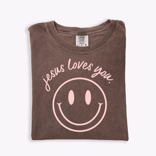 Jesus Loves You Smiley Tee