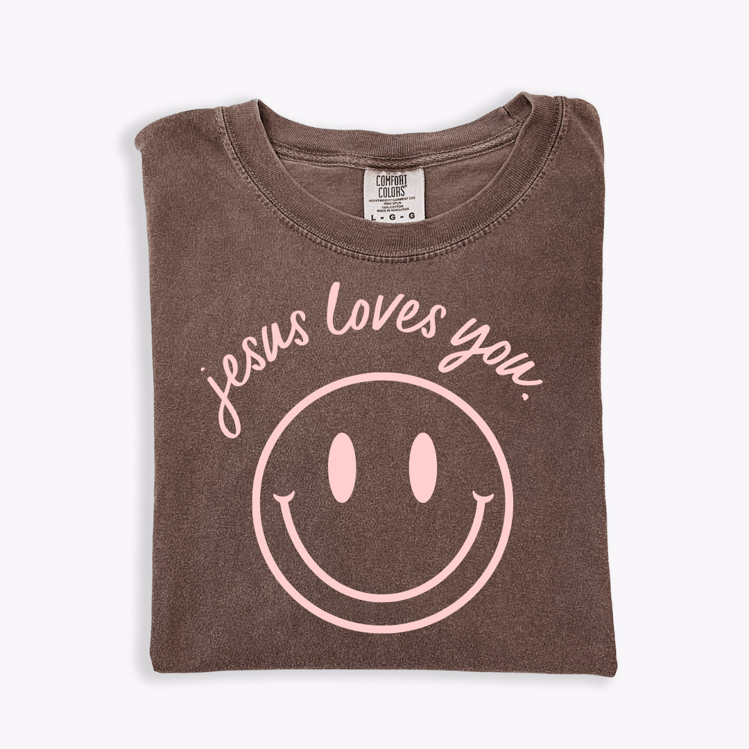 Jesus Loves You Smiley Tee