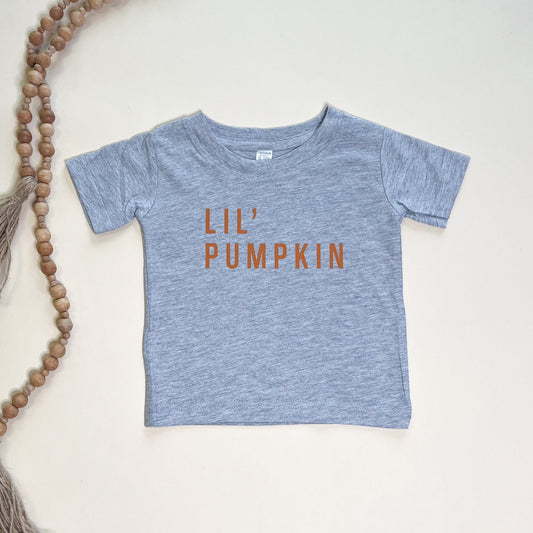 Lil' Pumpkin Original Child Tee - Burnt Orange Design