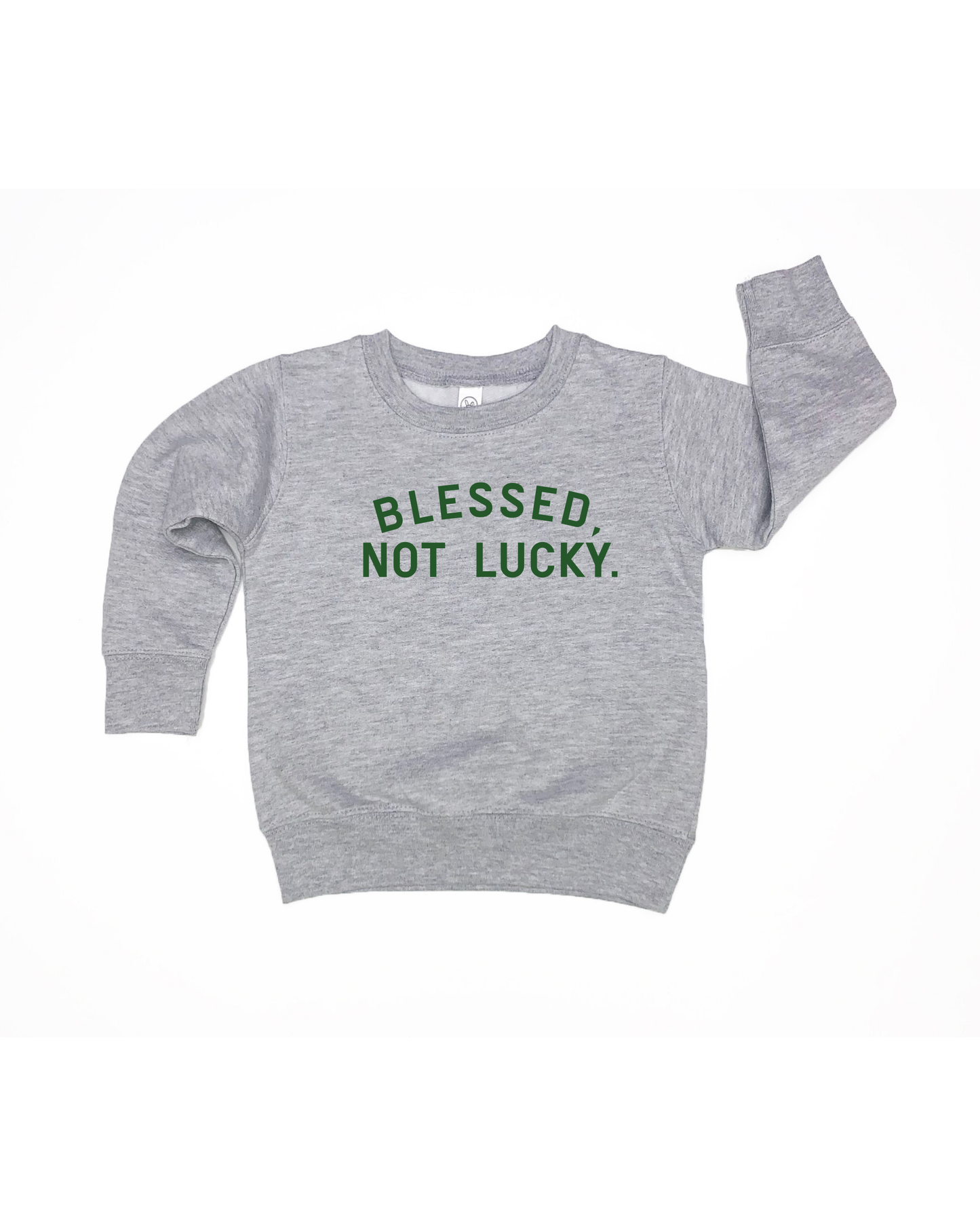 Blessed, Not Lucky Kids Sweatshirt