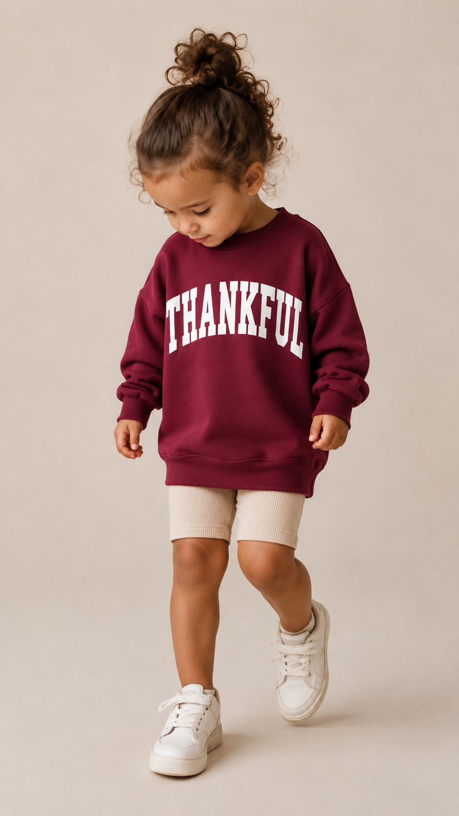 Thankful Varsity Kids Sweatshirt