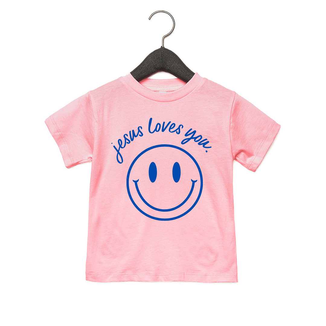 Jesus Loves You Smiley Toddler Tee