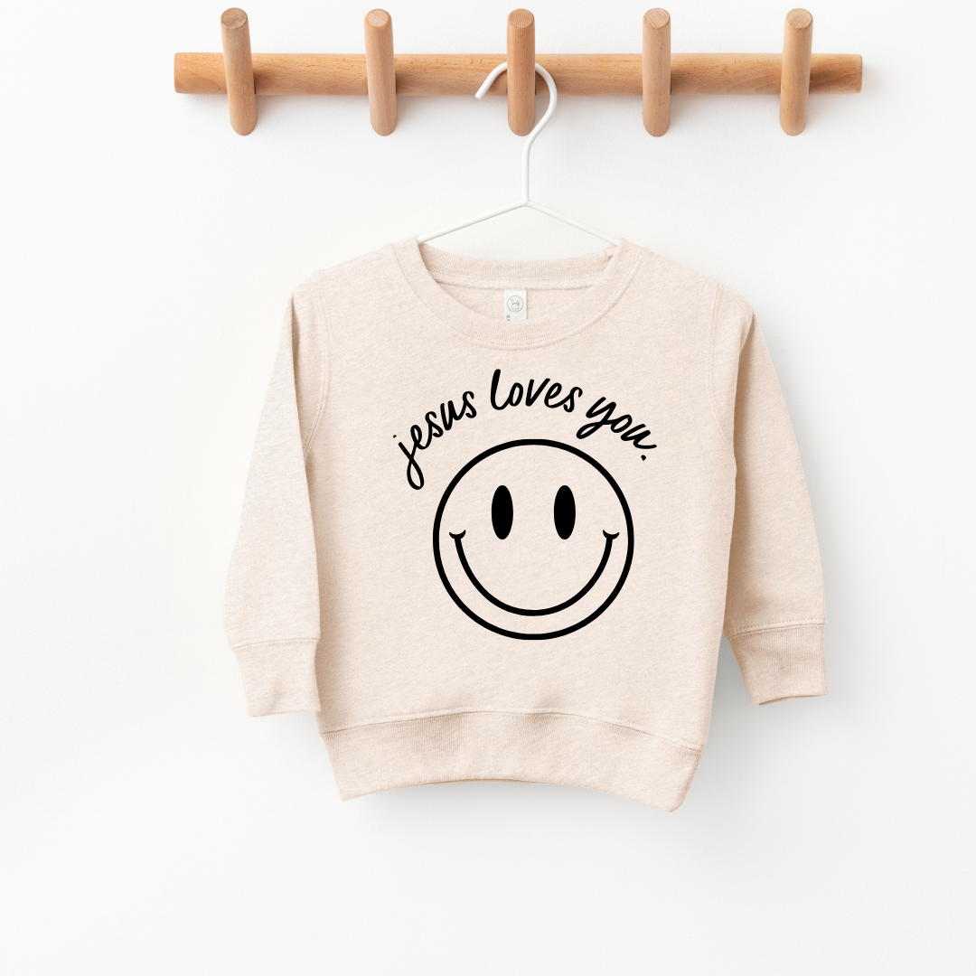 Jesus Loves You Smiley Youth Pullover