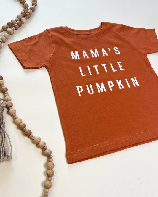 Mama's Little Pumpkin Child Classic Tee - White Design