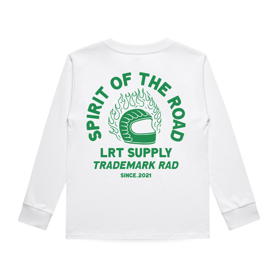 THE SPIRIT RIDER LONG SLEEVE TEE - WHITE