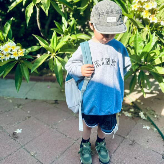 Kind Varsity Embroidered Child Sweatshirt