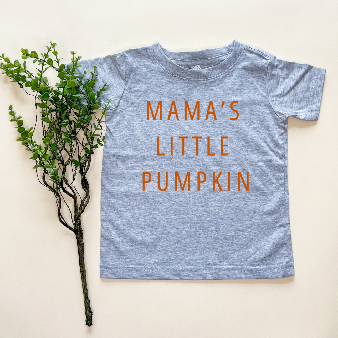 Mama's Little Pumpkin Child Classic Tee - Burnt Orange Design