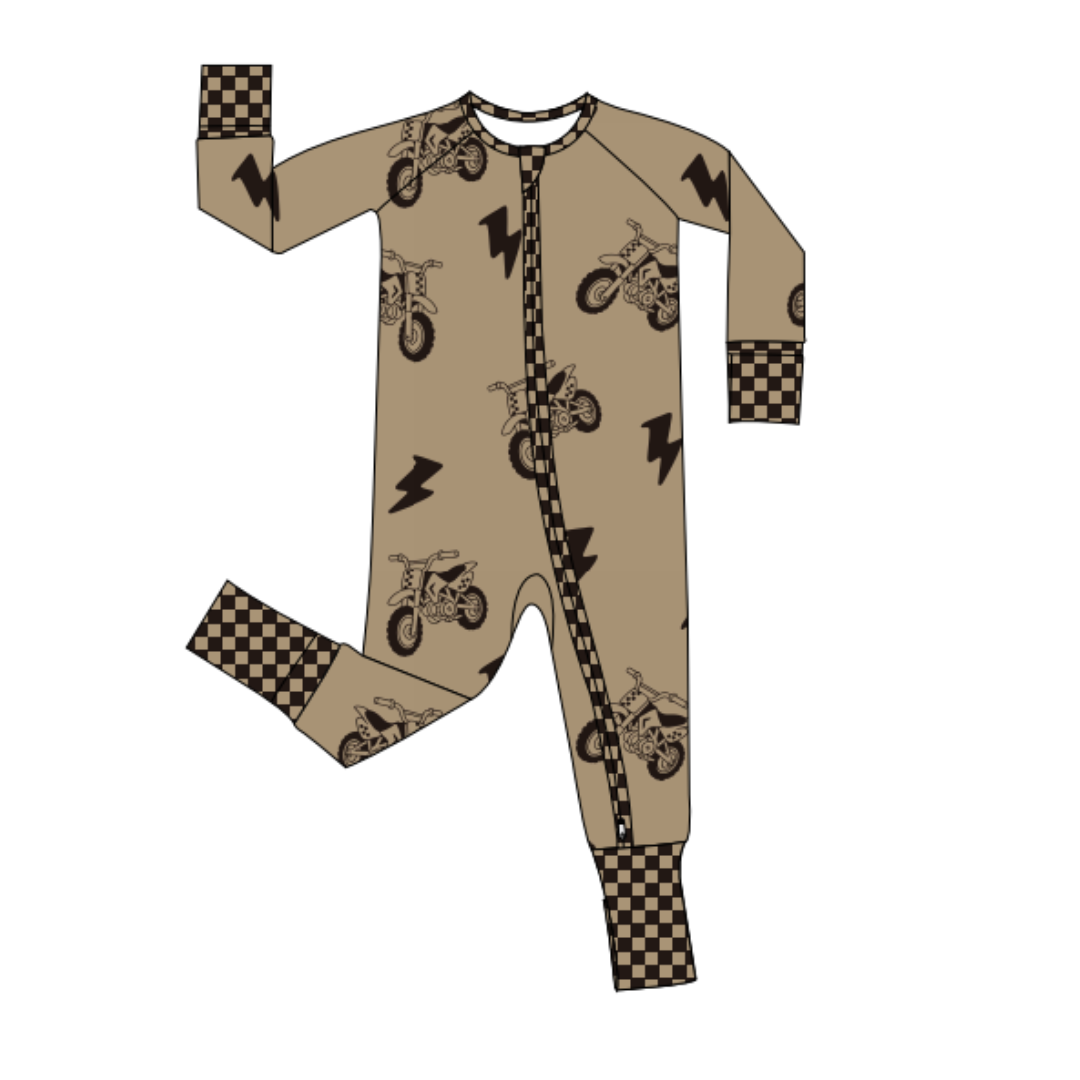 Dusty Ripper Zip Up Pajamas / PREORDER: shipping Nov 16 - Dec 9