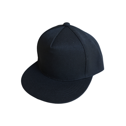 SOLID BLACK SNAPBACK // Y+R UNBRANDED BASICS