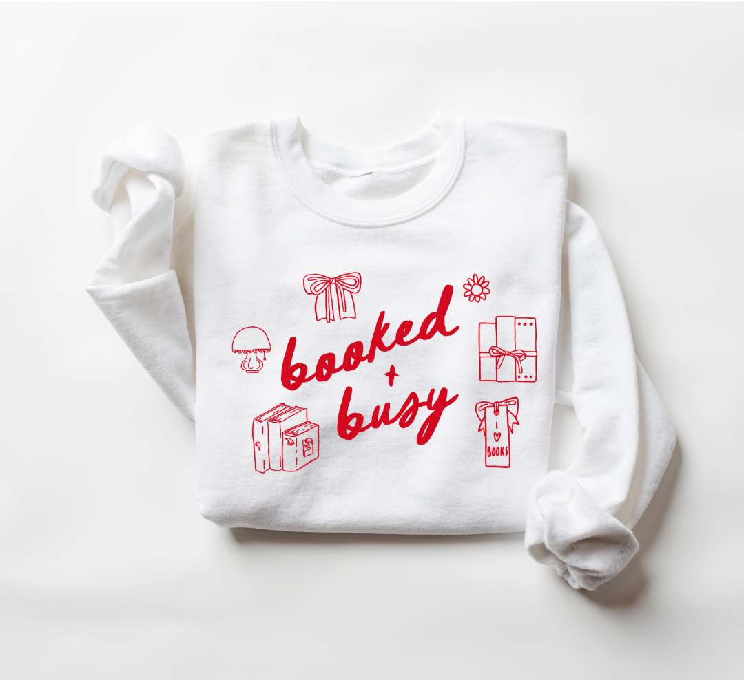 Booked + Busy Pullover
