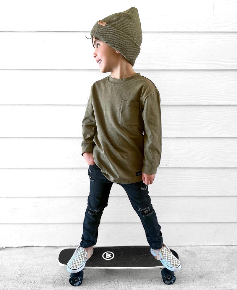 CLASSIC OLIVE BEANIE
