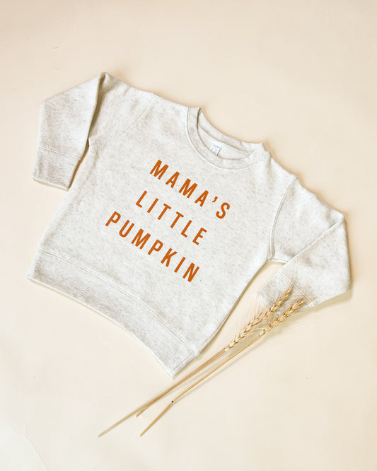 Mama's Little Pumpkin Original Child Sweatshirt