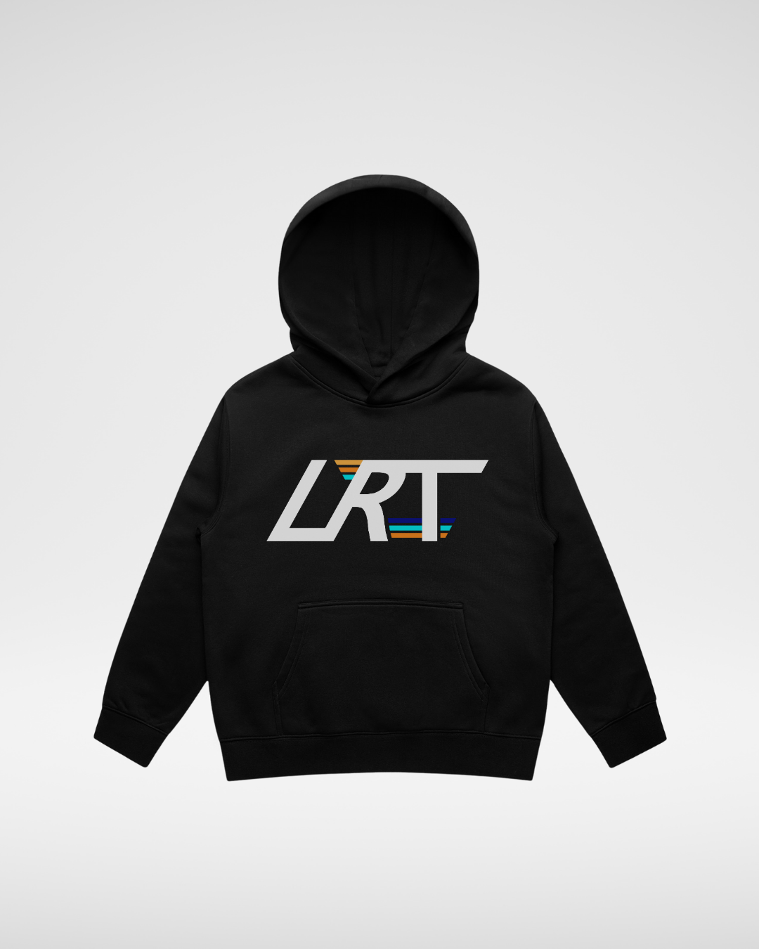 THE LRT WINGED LOGO HOODIE - RECYCLED BLACK
