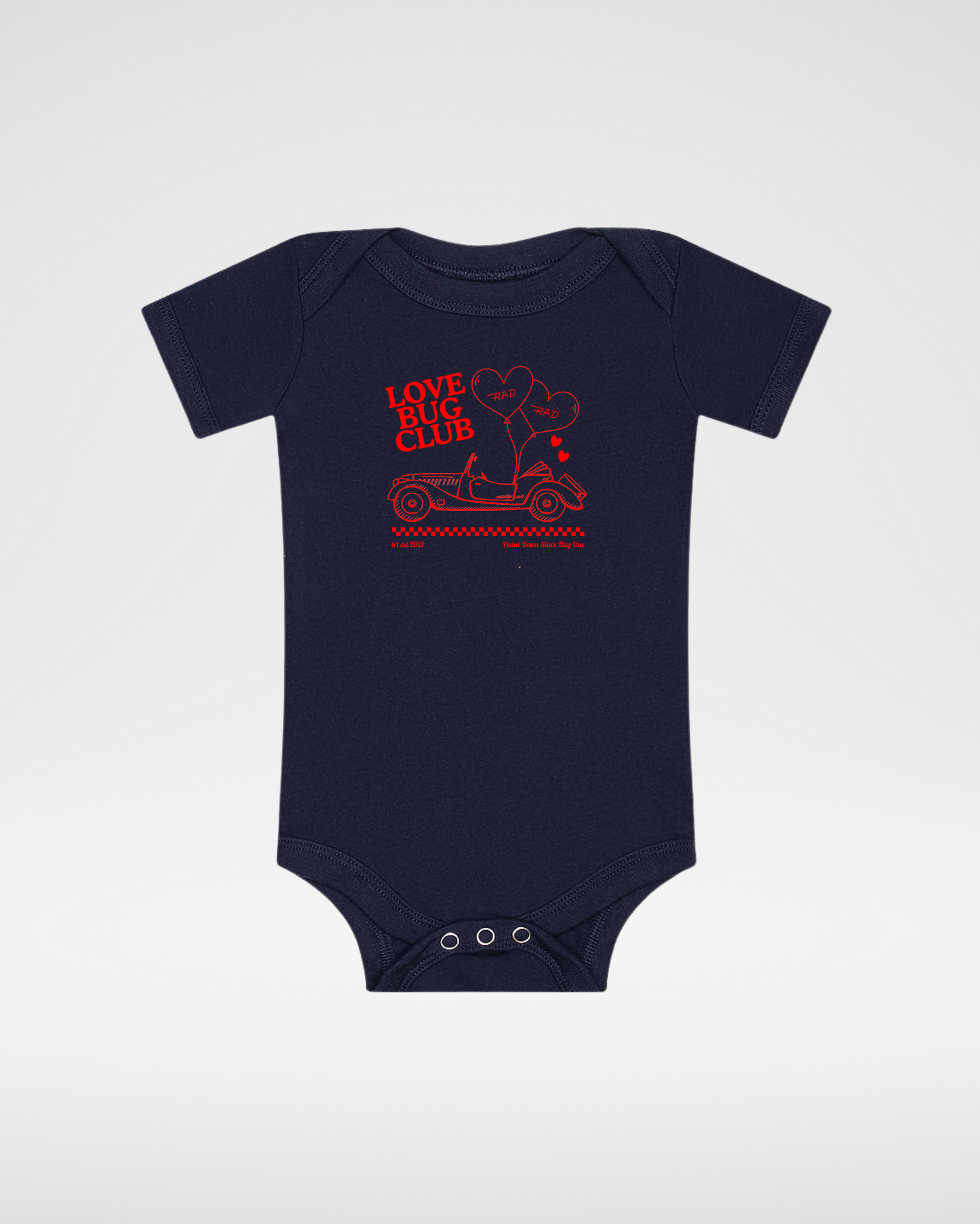 THE LOVE BUG CLUB TEE - ONESIE BLACK