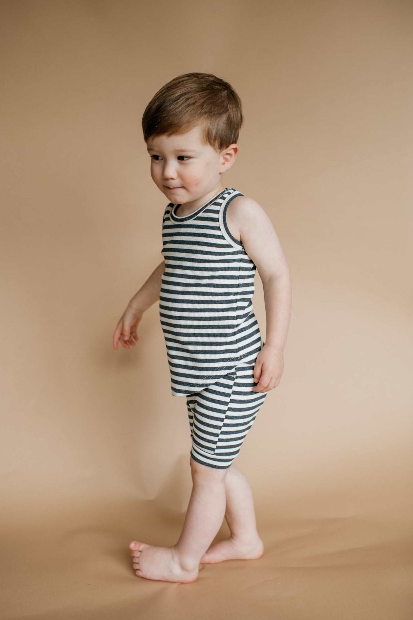 Blazies Shorts - Charcoal Stripe