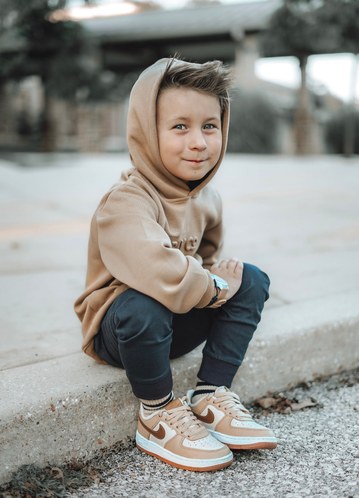 Silky Embossed Hoodie