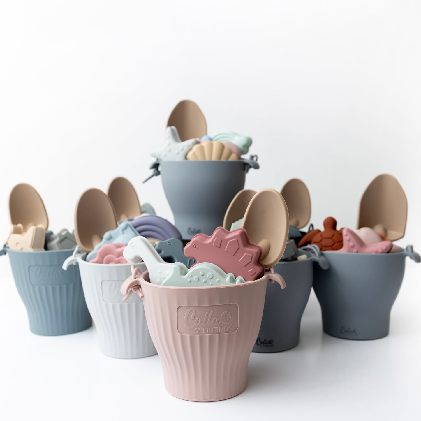 Hudson Silicone Beach Toy Set - Spring Remix