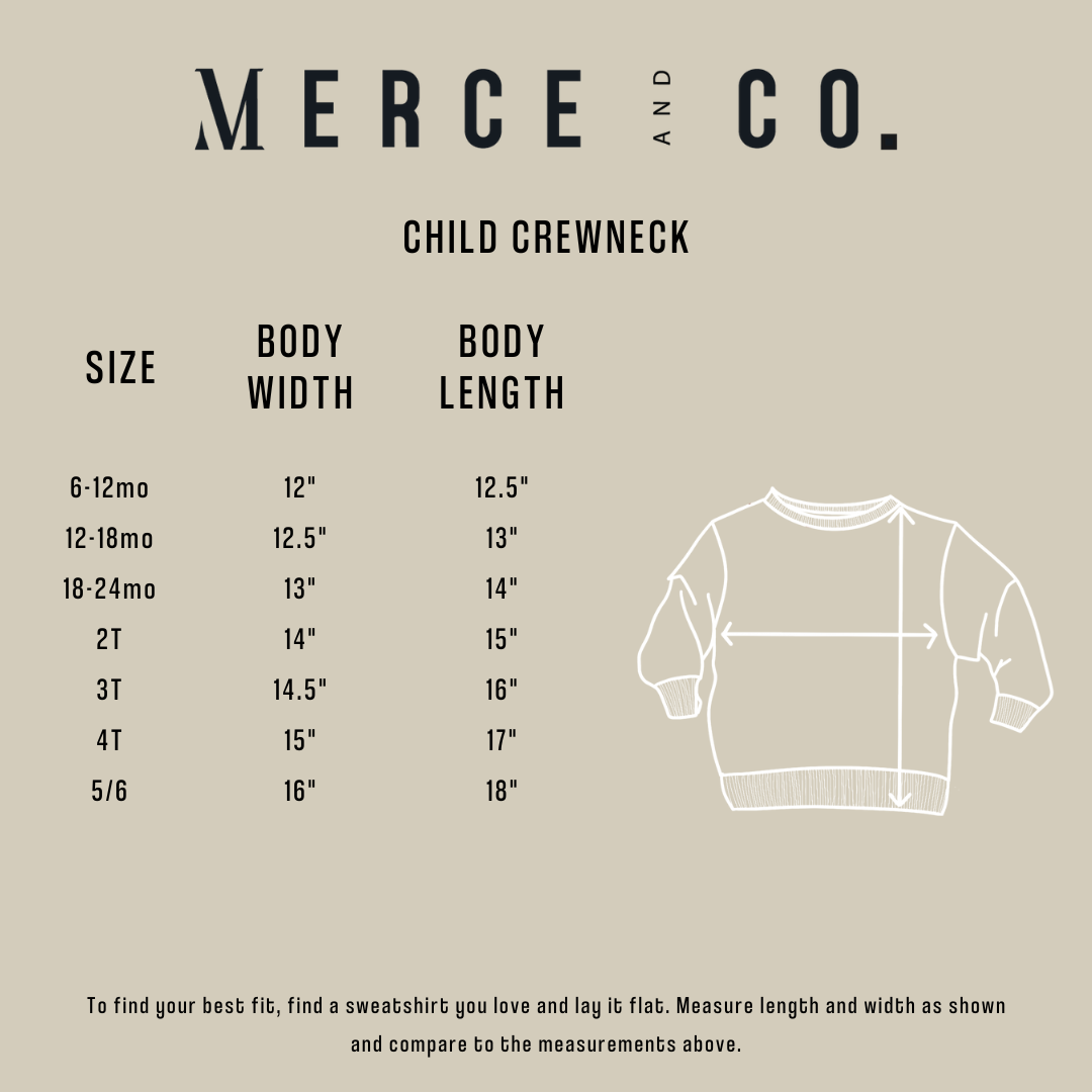 Pumpkin Patch Crew Child Crewneck - Burnt Orange Design