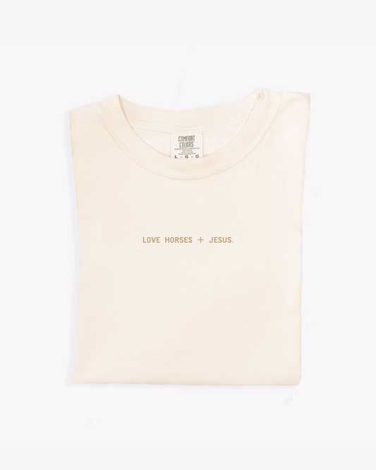 Love Horses + Jesus Unisex Tee