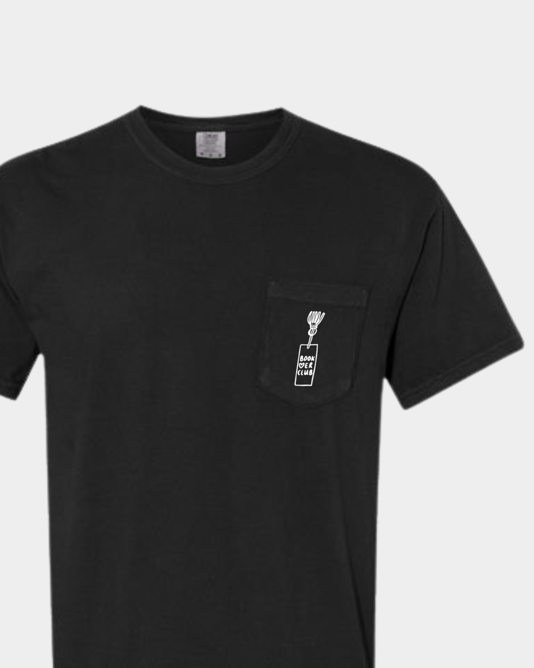Book Lover Club Bookmark Pocket Tee