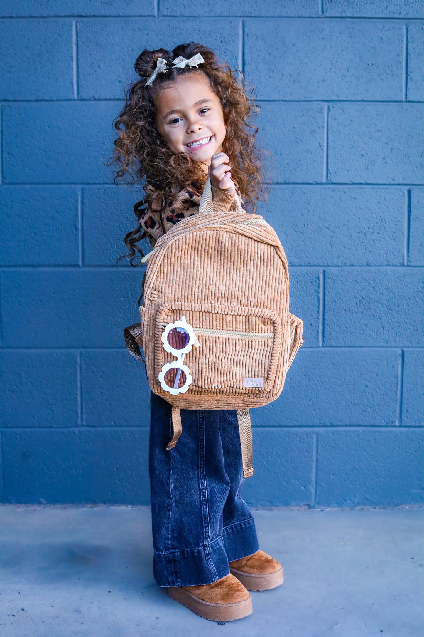 Corduroy Backpack- Camel
