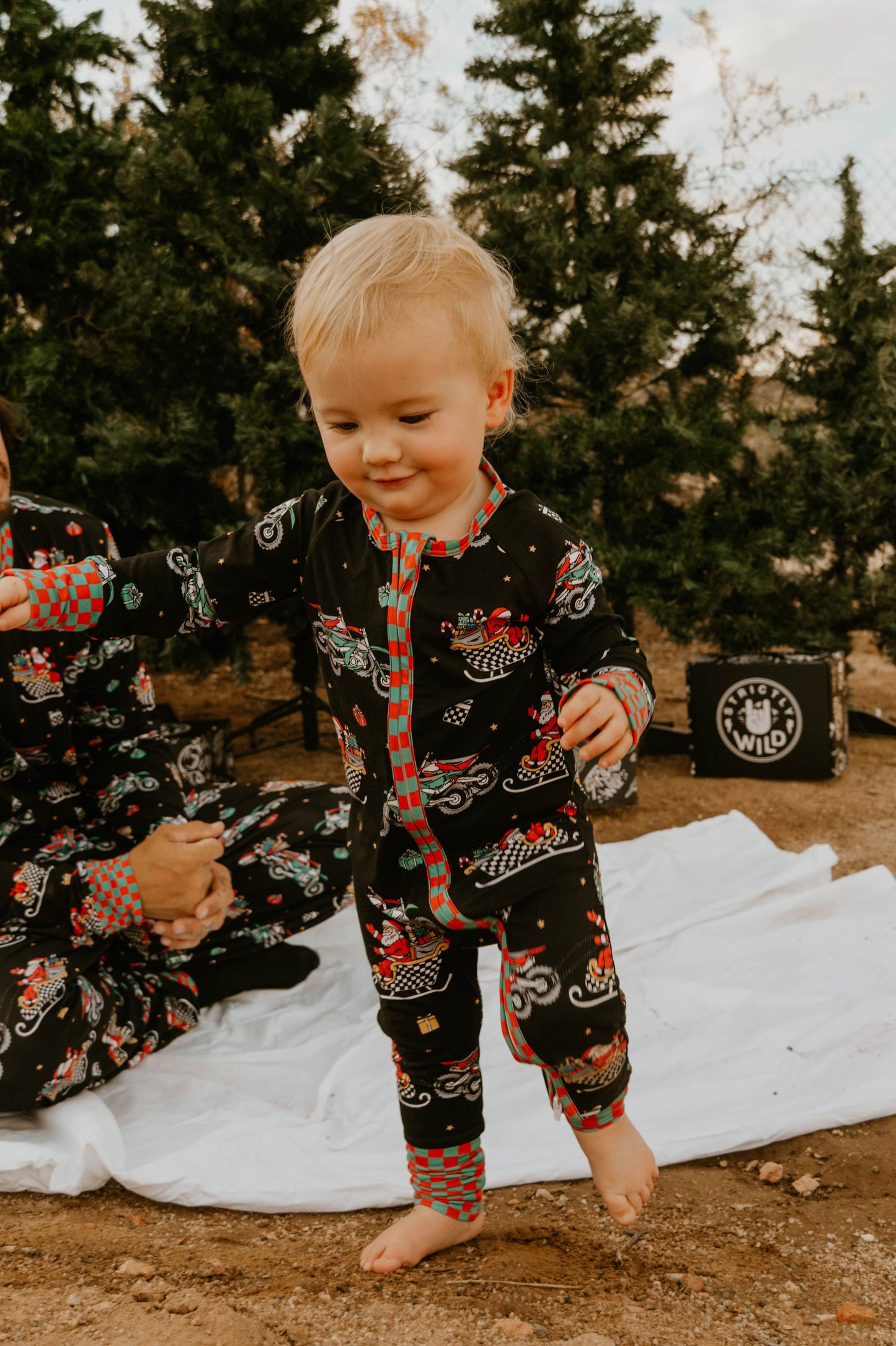Santas Speedy Sleigh Zip Up Pajamas *PREORDER - SHIPPING OUT BETWEEN NOV 10-17*