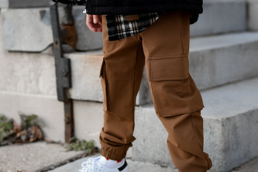 Cargo Cross-Stretch Chinos (Ginger)