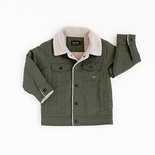 EZRA WATER RESISTANT JACKET - OLIVE