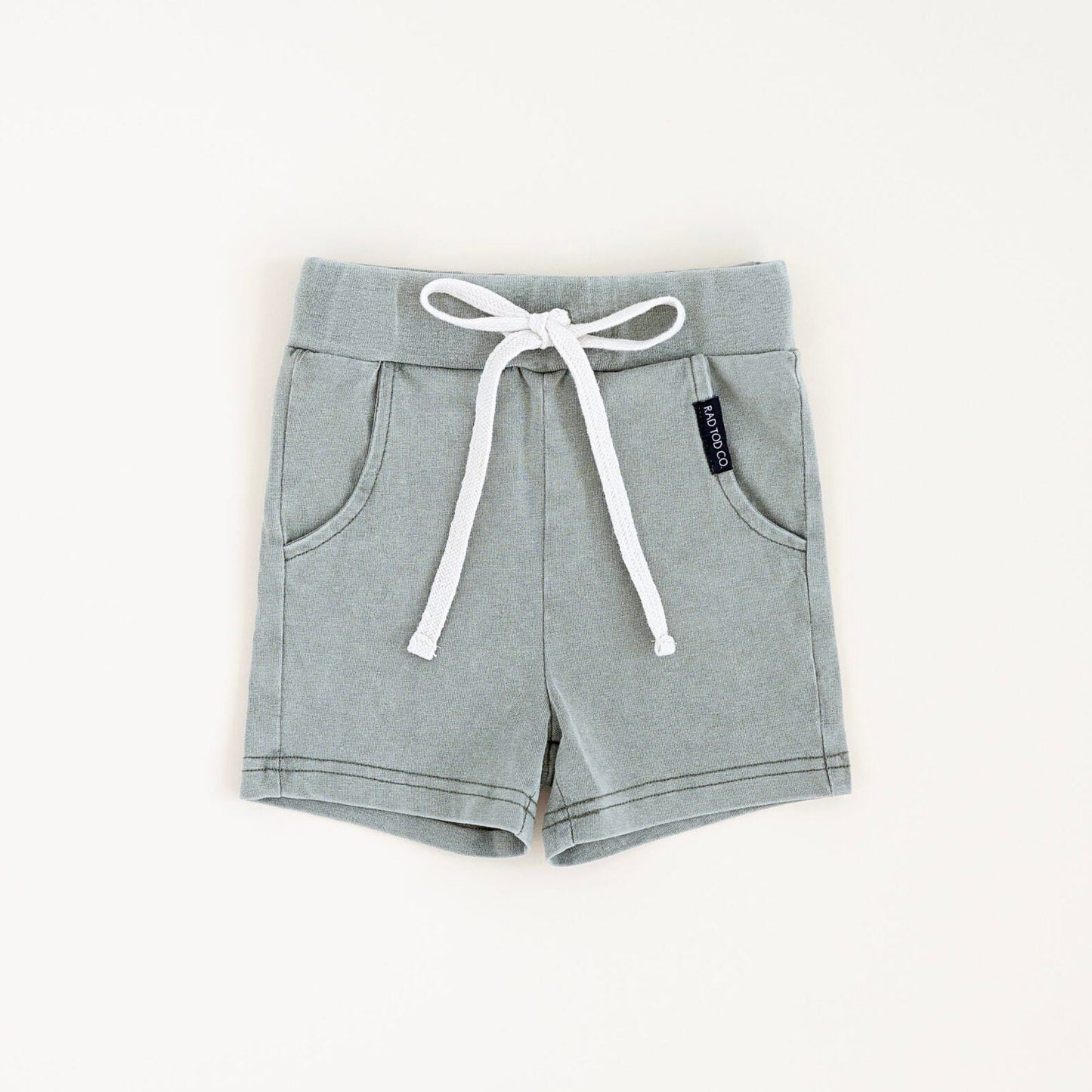 ACID WASH SHORTS - MATCHA