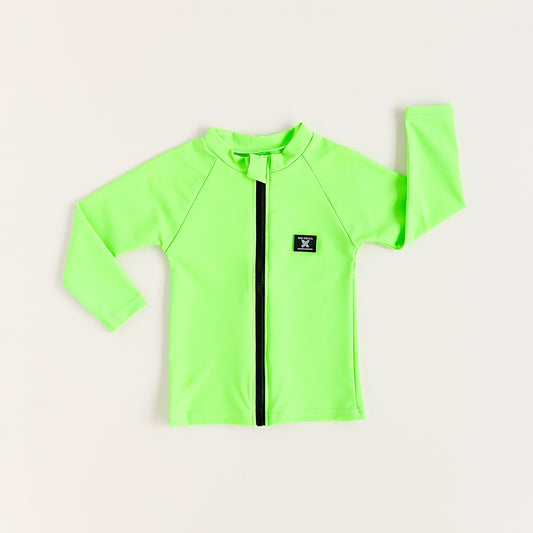 UPF50 RASHGUARD SHIRT - ELECTRIC LIME
