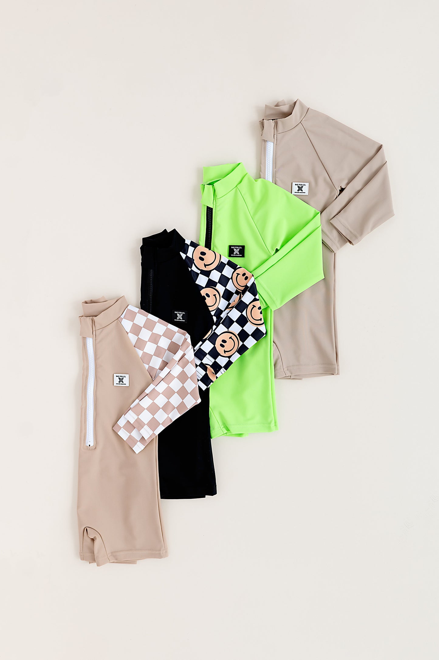 UPF 50 RASHGUARD ONESIE - LATTE