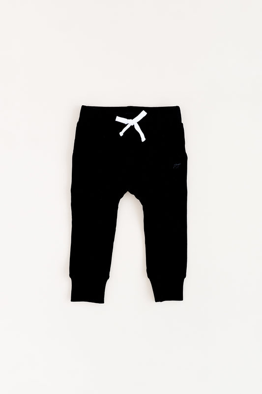 ORGANIC COTTON JOGGERS - ONYX
