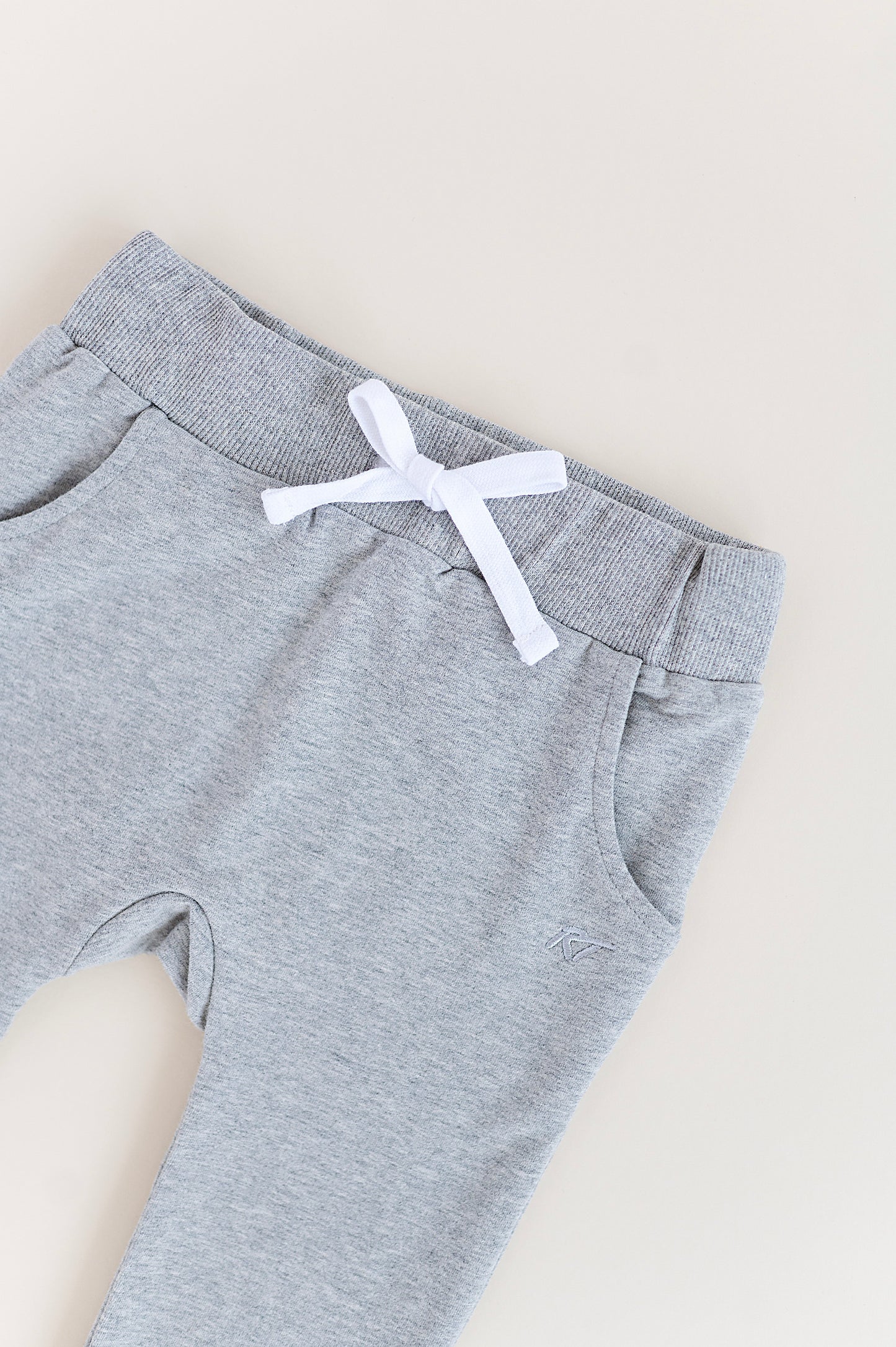 ORGANIC COTTON JOGGERS - GRAY