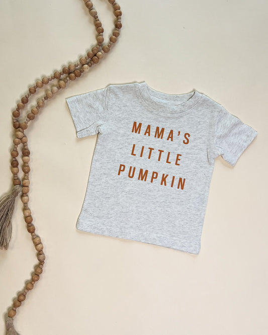 Mama's Little Pumpkin Child Classic Tee - Burnt Orange Design